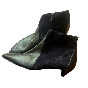 Robert Clergerie Black and Green Ankle Boots